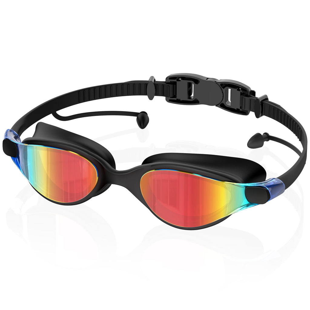 Ambienden Polarising Swimming Goggles for Men and Women, Professional Diving Goggles, Galvanised Lens, UV Protection, Anti-Fog, Tight Swimming Goggles for Adults and Teenagers