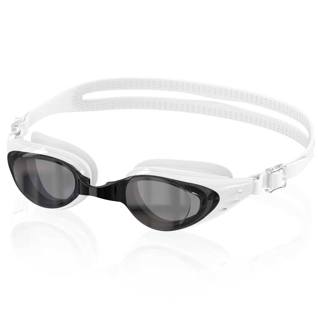 Ambienden Swimming Goggles Women/Men Anti-Fog Self-Adjustment Silicone