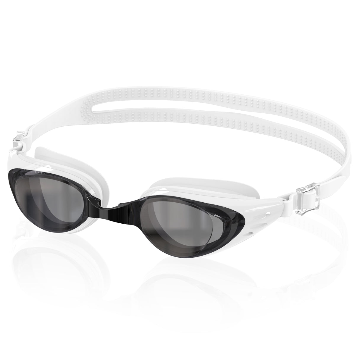 Ambienden Swimming Goggles Women/Men Anti-Fog Self-Adjustment Silicone