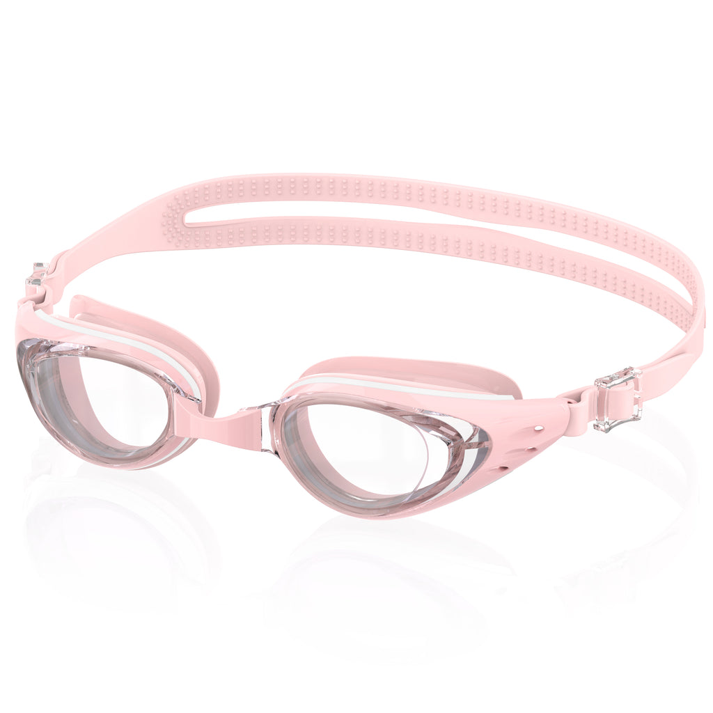 Ambienden Swimming Goggles Women/Men Anti-Fog Self-Adjustment Silicone