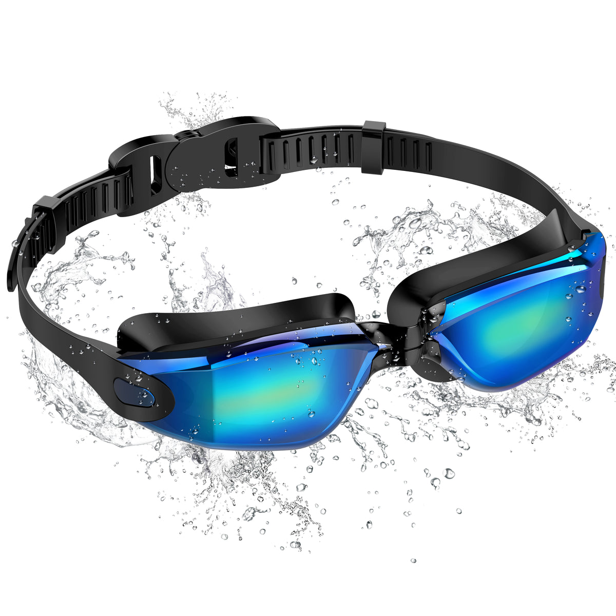 Ambienden Adult Swimming Pool Goggles, Anti-Fog Waterproof White UV Protection