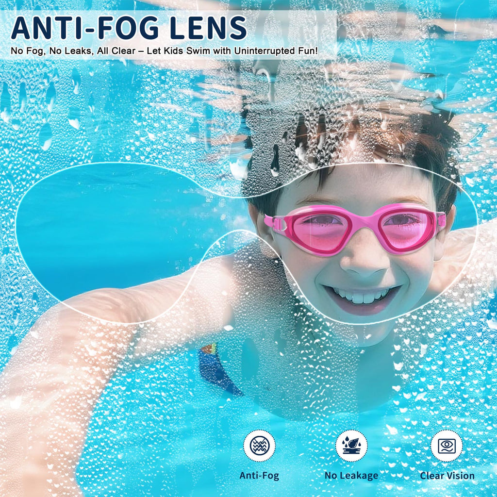 Ambienden Swimming Goggles Children 3-14 Years Anti-Fog 180° HD